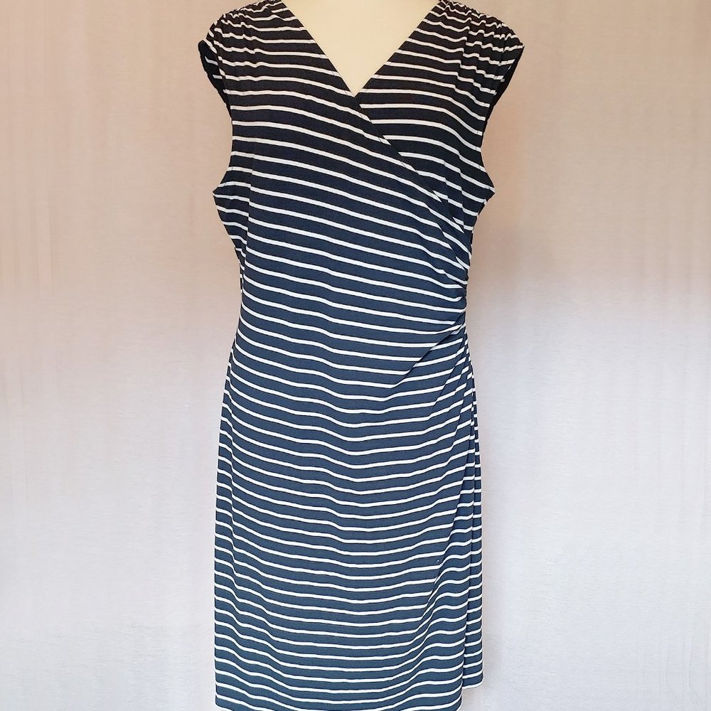 Ann Taylor Knit Crossover V-neck Dress